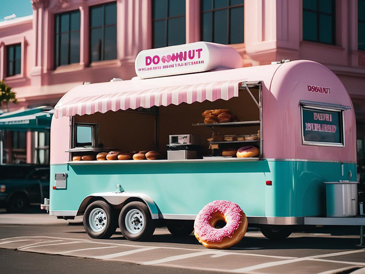 Donut Food Trailer
