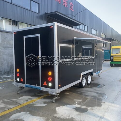 Black Square Food Trailer