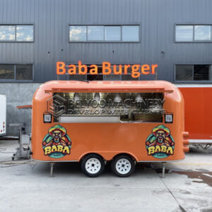 13FT Orange Airstream Food Trailer