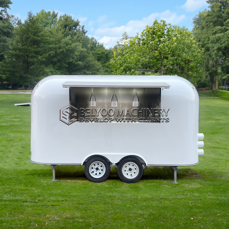 13FT White Airstream Food Trailer