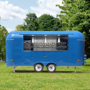 15FT Blue Airstream Food Trailer for Food Festivals & Markets