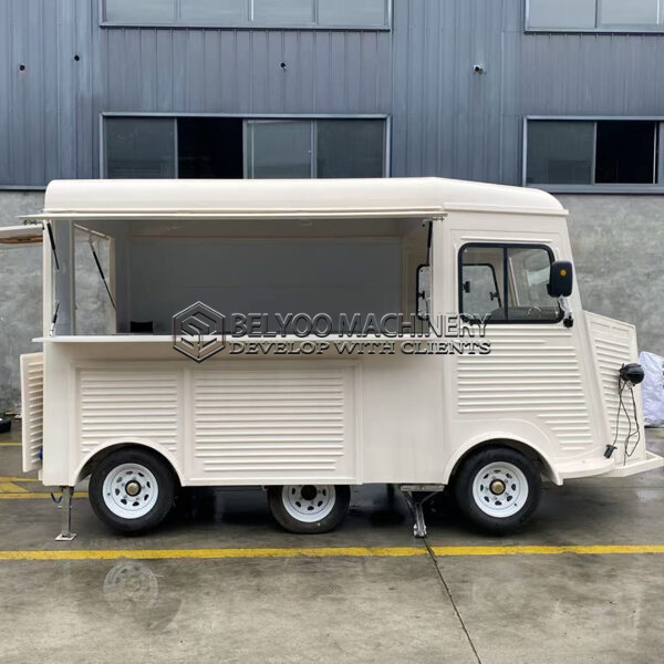 White Electric Food Truck