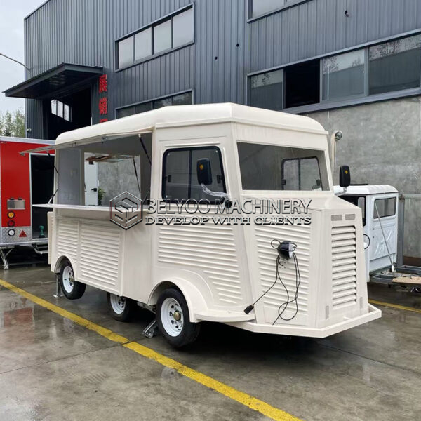 White Electric Food Truck