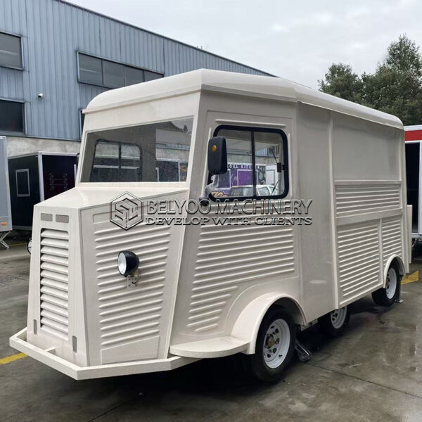 White Electric Food Truck