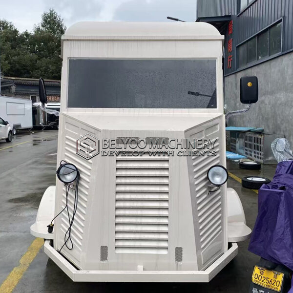 White Electric Food Truck