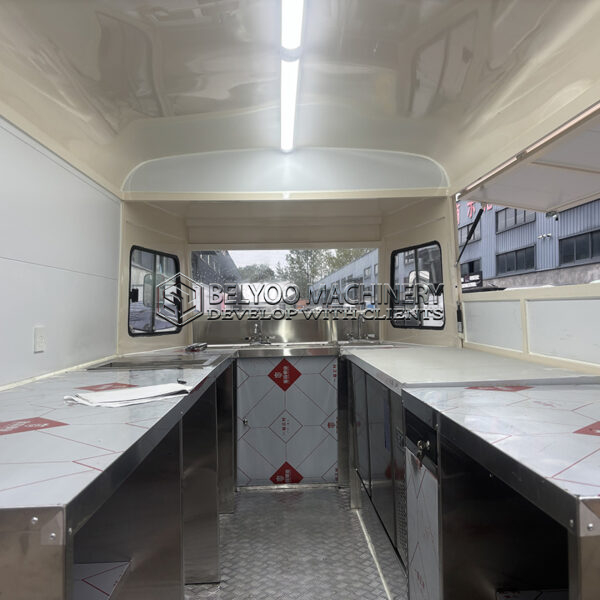 White Electric Food Truck