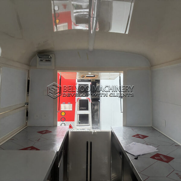 White Electric Food Truck