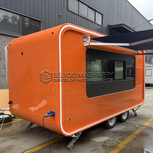 13FT Orange Flying Wing Cloud Warehouse Food Trailer