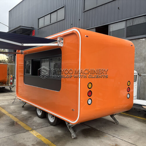13FT Orange Flying Wing Cloud Warehouse Food Trailer