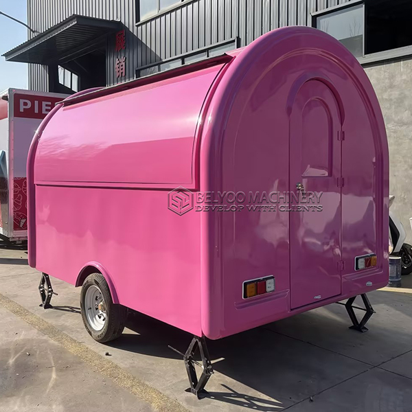 10FT Pink Small Round Food Trailer - Image 5