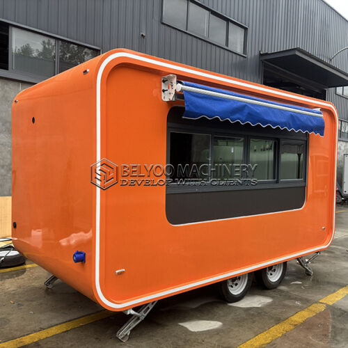 13FT Orange Cloud Warehouse Food Trailer