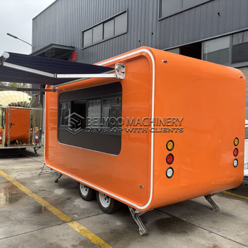 13FT Orange Cloud Warehouse Food Trailer