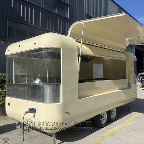 15FT Yellow Cloud Warehouse Food Trailer