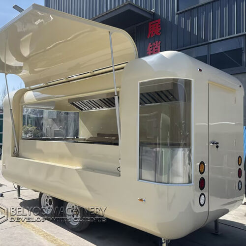 15FT Yellow Cloud Warehouse Food Trailer