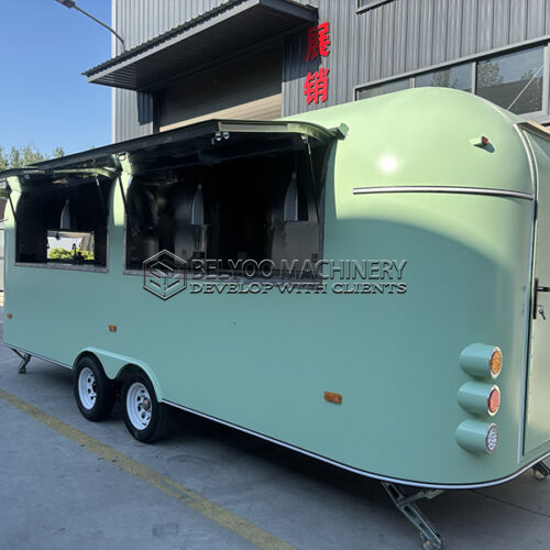 19.7FT Light Green Airstream Food Trailer for Wedding, Party
