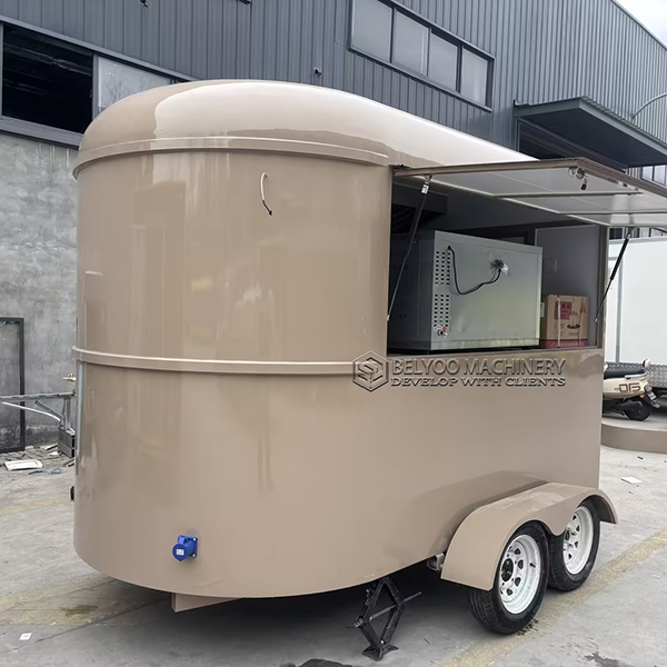 10FT Light Brown Horse Food Trailer