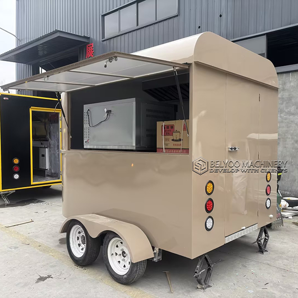 10FT Light Brown Horse Food Trailer