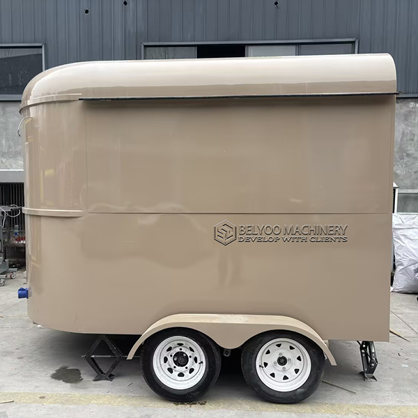 10FT Light Brown Horse Food Trailer