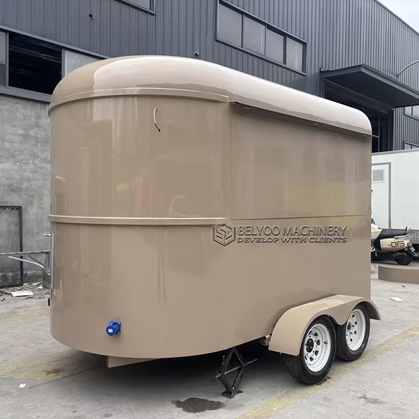 10FT Light Brown Horse Food Trailer
