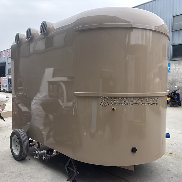 10FT Light Brown Horse Food Trailer