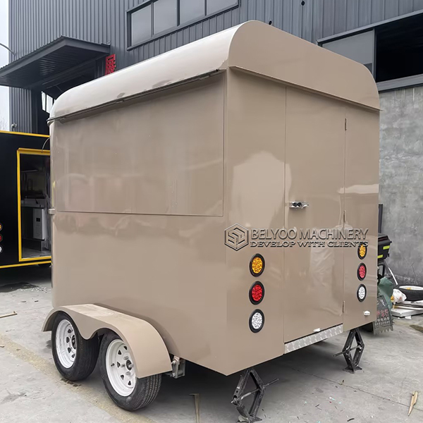 10FT Light Brown Horse Food Trailer