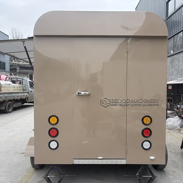 10FT Light Brown Horse Food Trailer