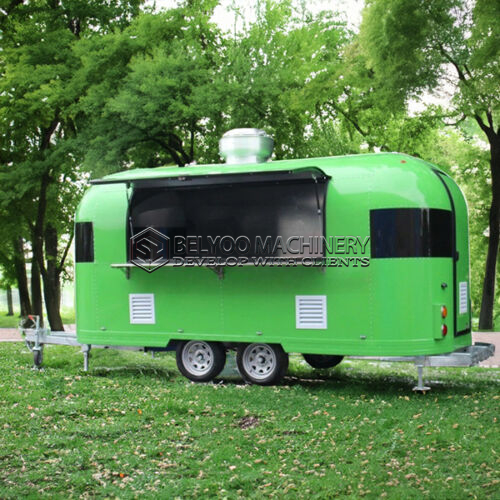 15FT Green Airstream Food Trailer