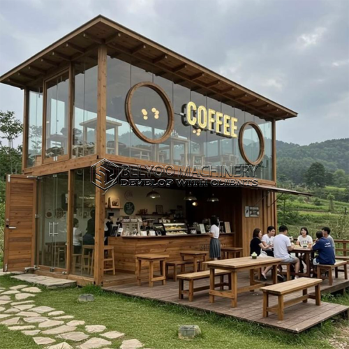 Customizable Container Food Trailer for Coffee Sales