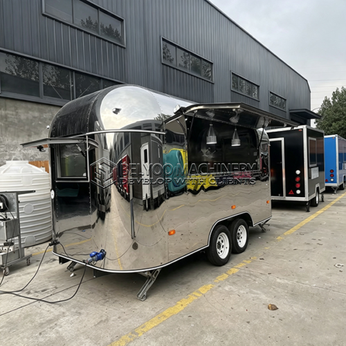 14.8FT Mirror Stainless Steel Food Trailer