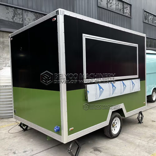 10FT Black & Olive Green Square Food Trailer