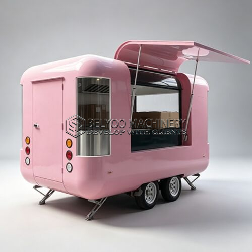 13FT Pink Cloud Warehouse Food Trailer