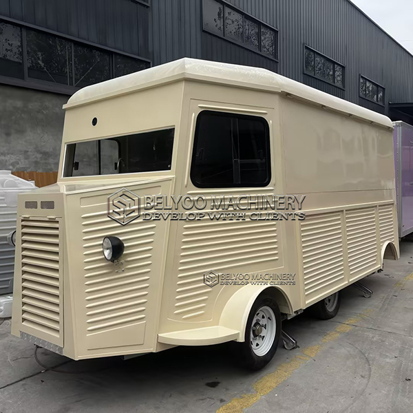 Vintage Citroen Style Electric Food Truck