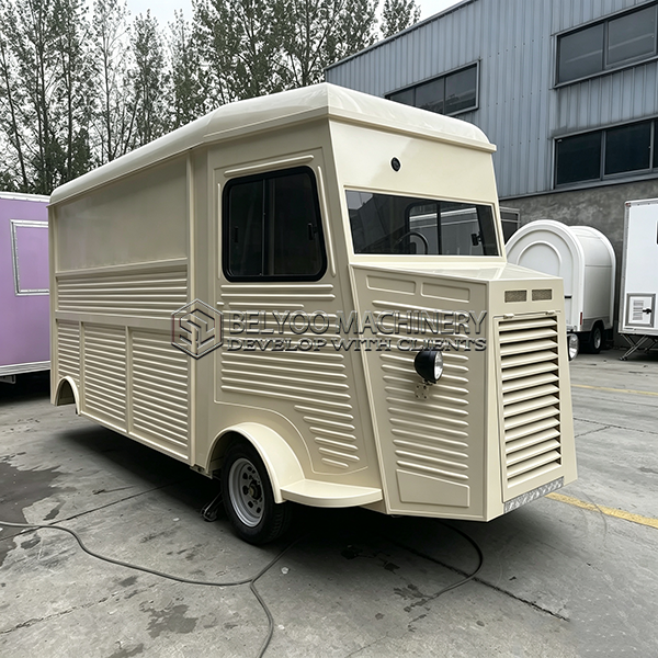 Vintage Citroen Style Electric Food Truck
