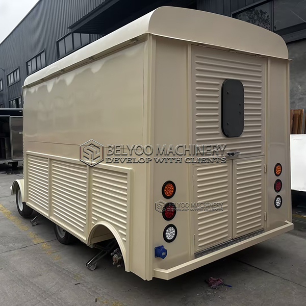 Vintage Citroen Style Electric Food Truck