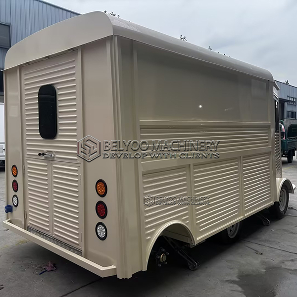 Vintage Citroen Style Electric Food Truck