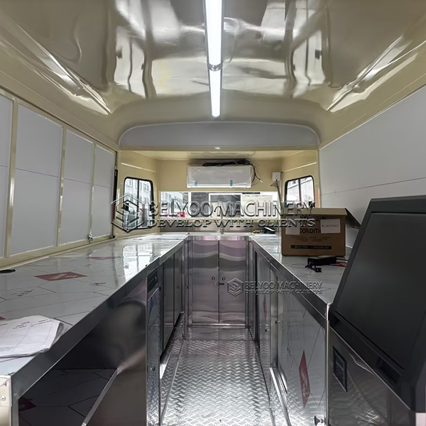Vintage Citroen Style Electric Food Truck