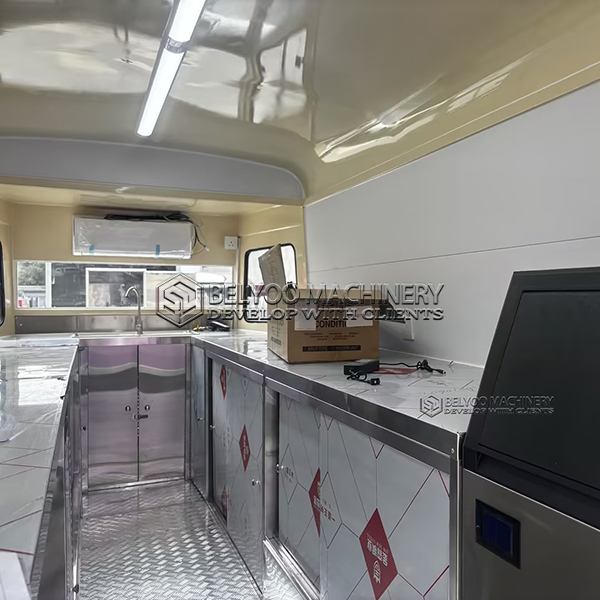 Vintage Citroen Style Electric Food Truck